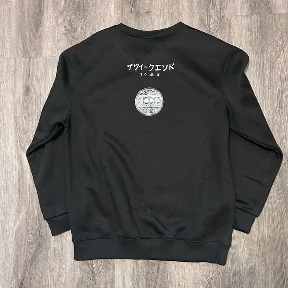The Weeknd Kiss Land 10 Year Super Fantastic Crewneck Size Large Black 2023 - Picture 6 of 7